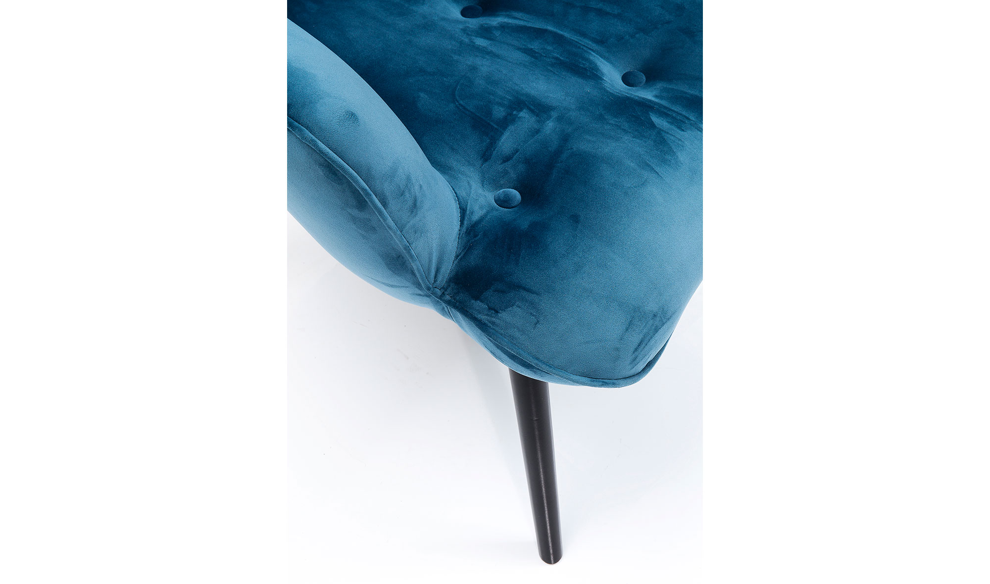 Sillón petróleo de terciopelo Vicky Velvet