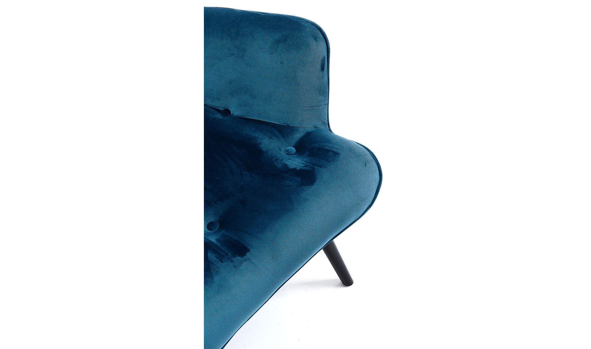 Sillón petróleo de terciopelo Vicky Velvet