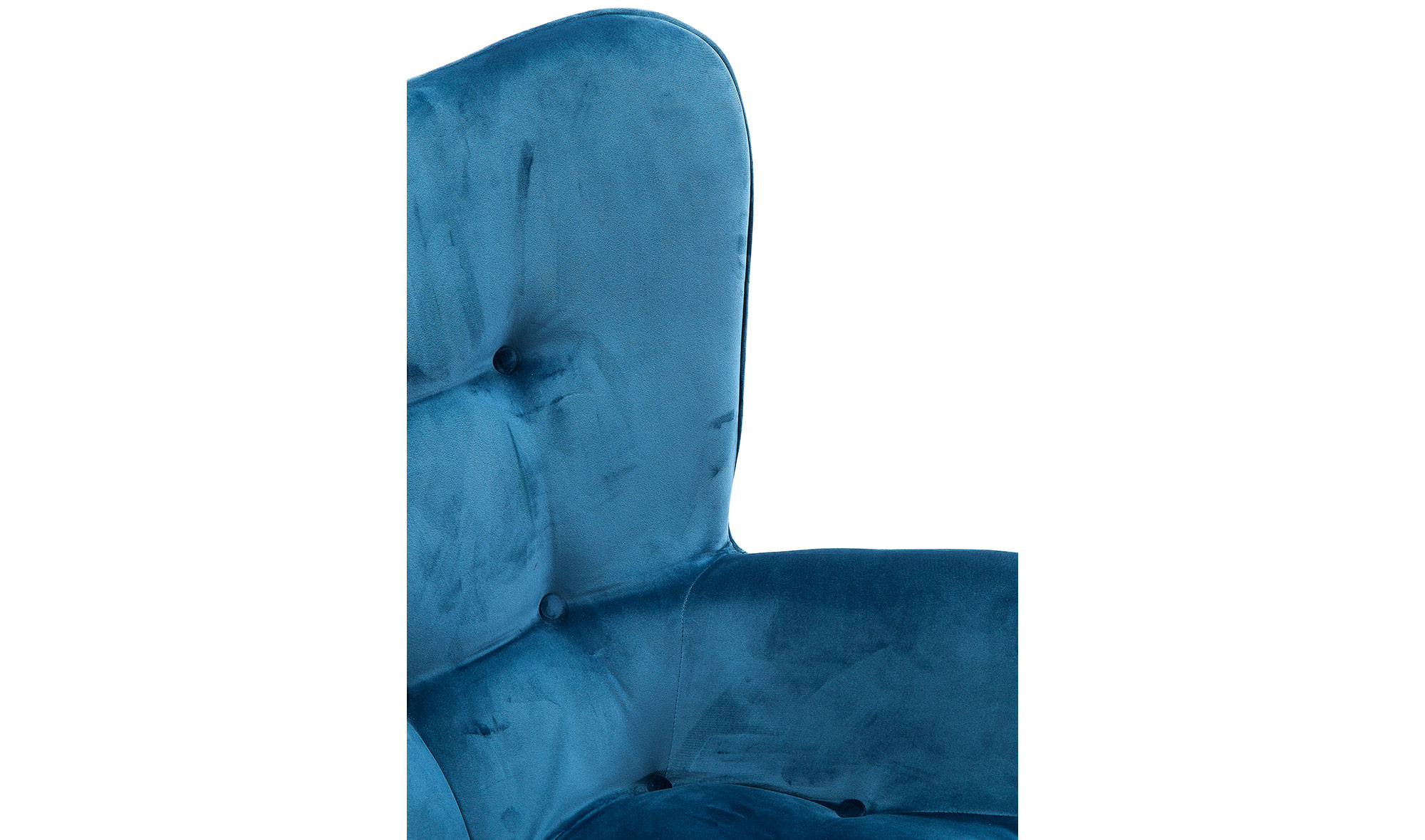 Sillón petróleo de terciopelo Vicky Velvet