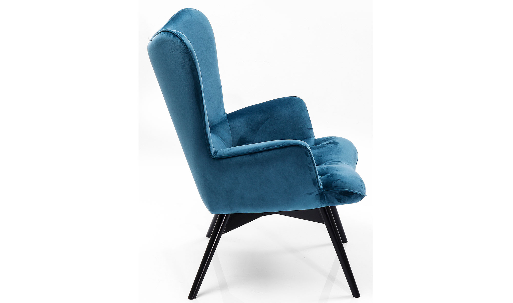 Sillón petróleo de terciopelo Vicky Velvet