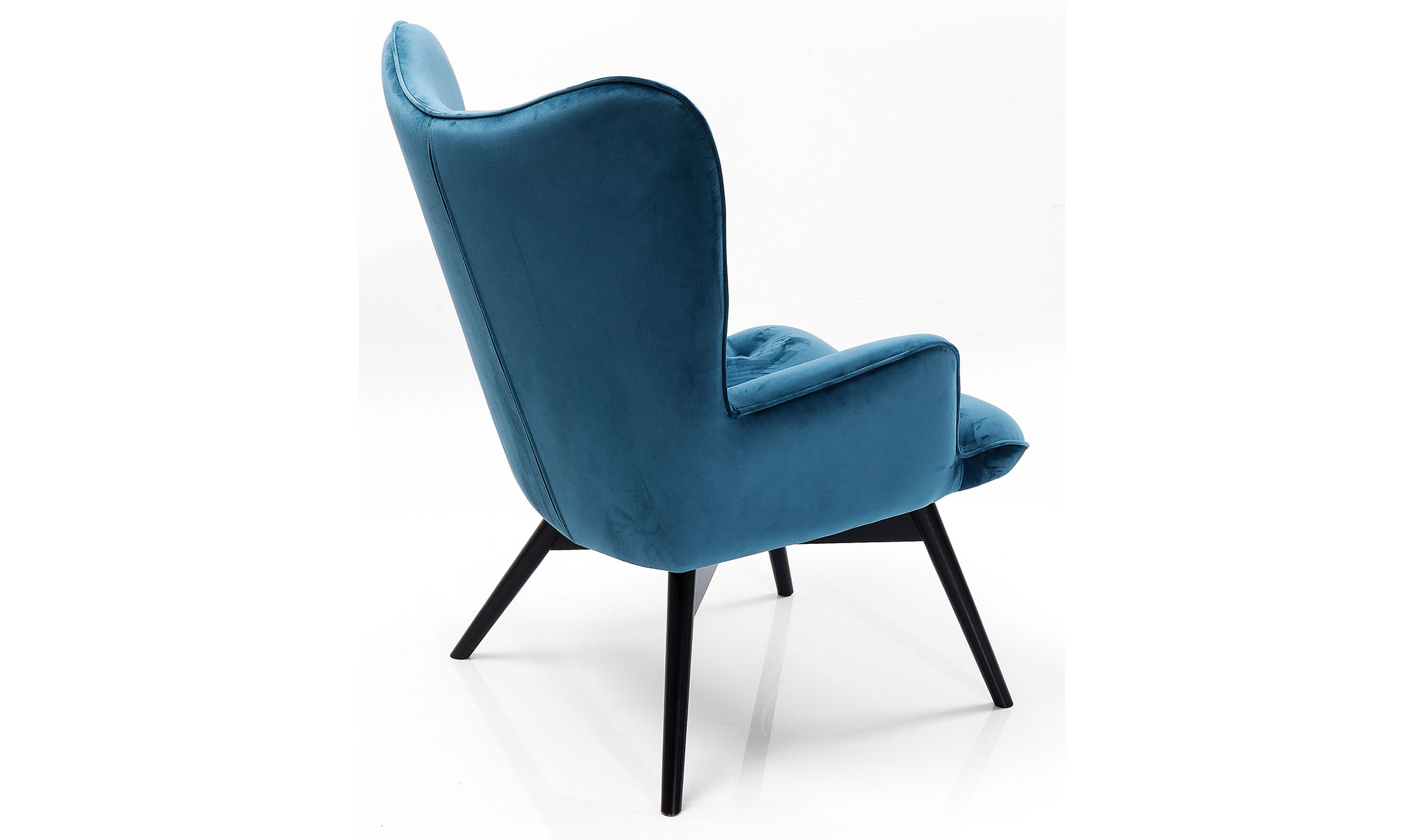 Sillón petróleo de terciopelo Vicky Velvet