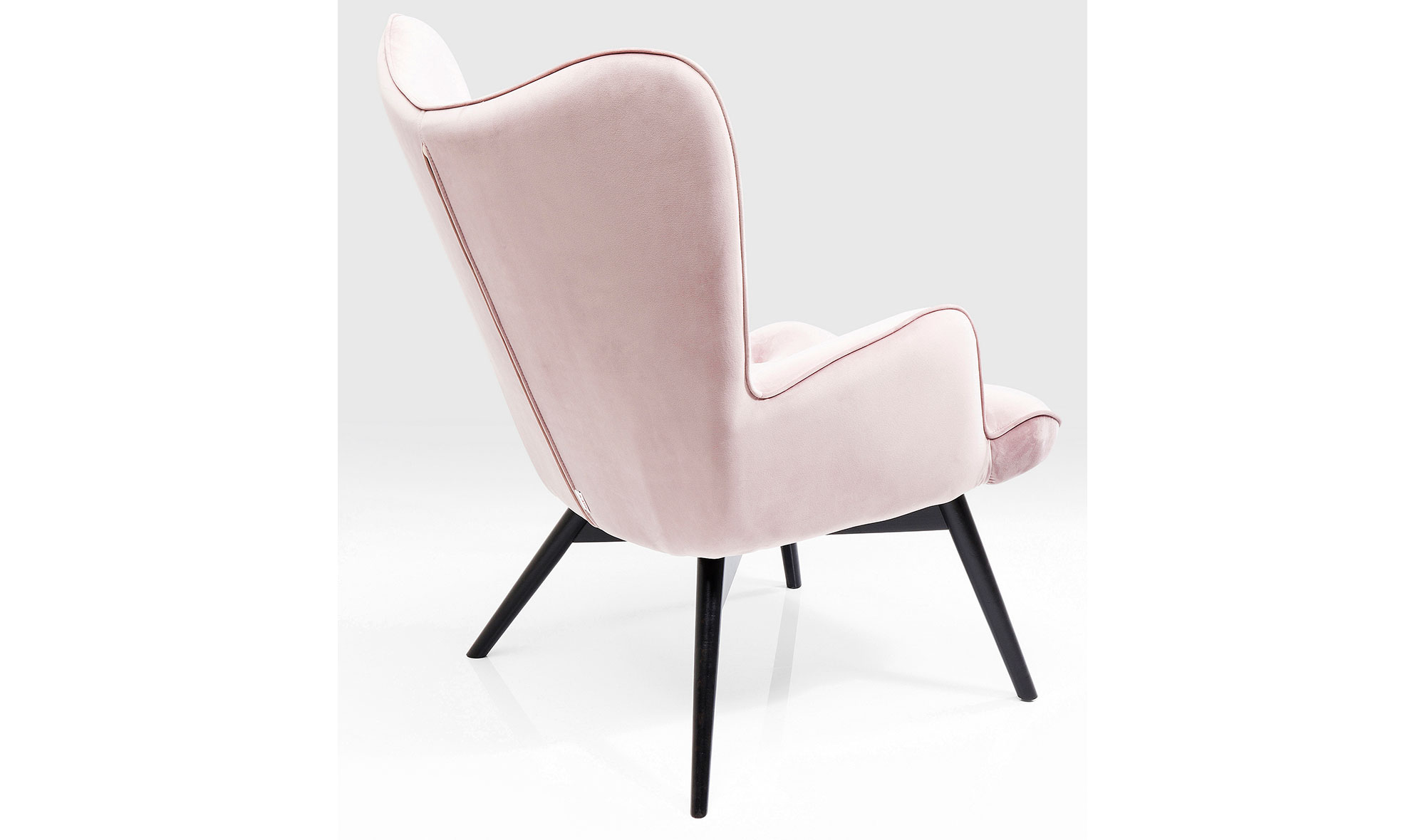 Sillón rosa de terciopelo Vicky Velvet