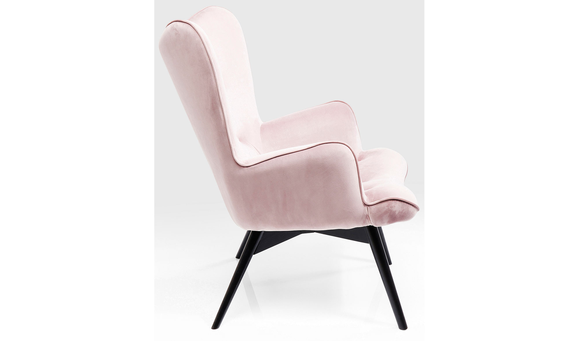 Sillón rosa de terciopelo Vicky Velvet