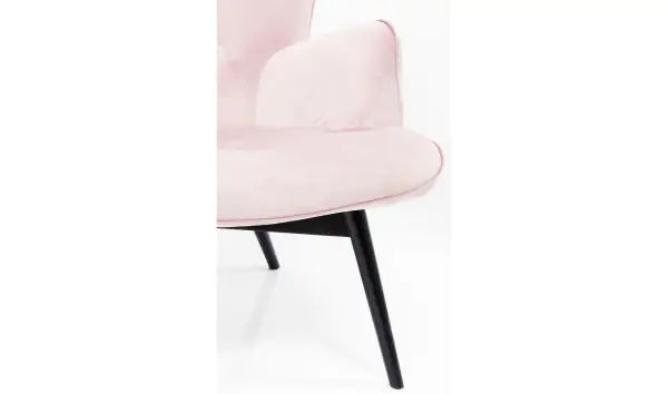 Sillón rosa de terciopelo Vicky Velvet