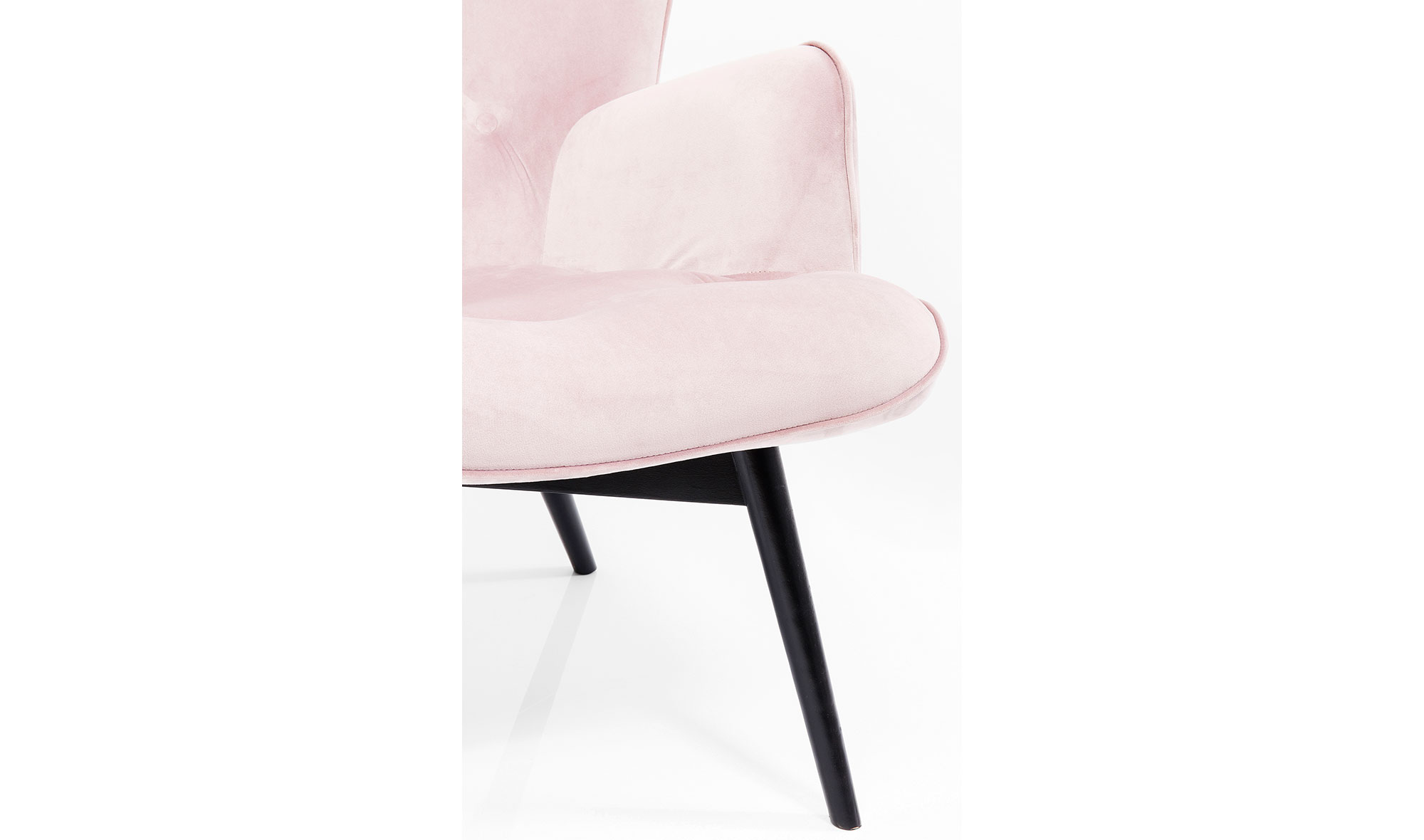 Sillón rosa de terciopelo Vicky Velvet