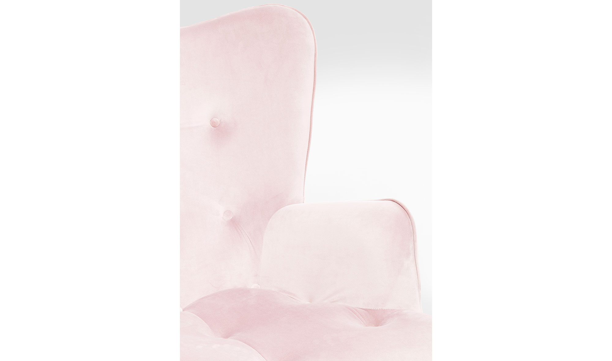 Sillón rosa de terciopelo Vicky Velvet