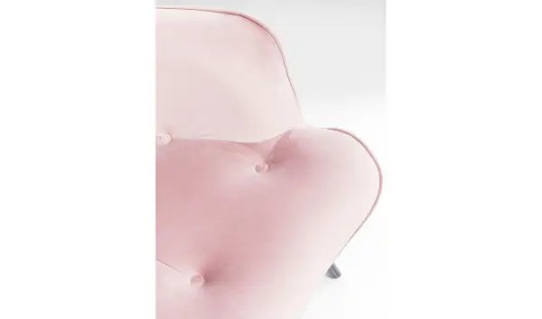 Sillón rosa de terciopelo Vicky Velvet