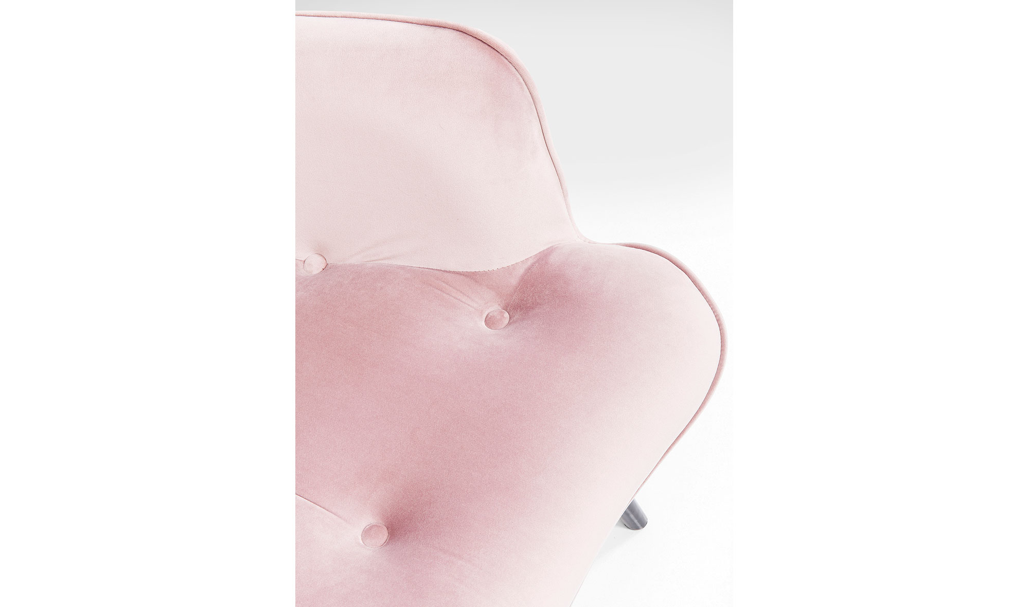Sillón rosa de terciopelo Vicky Velvet