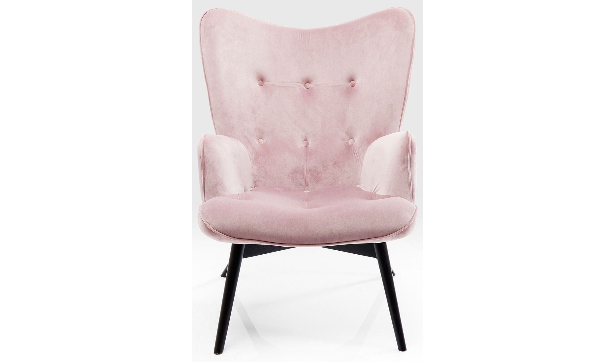 Sillón rosa de terciopelo Vicky Velvet
