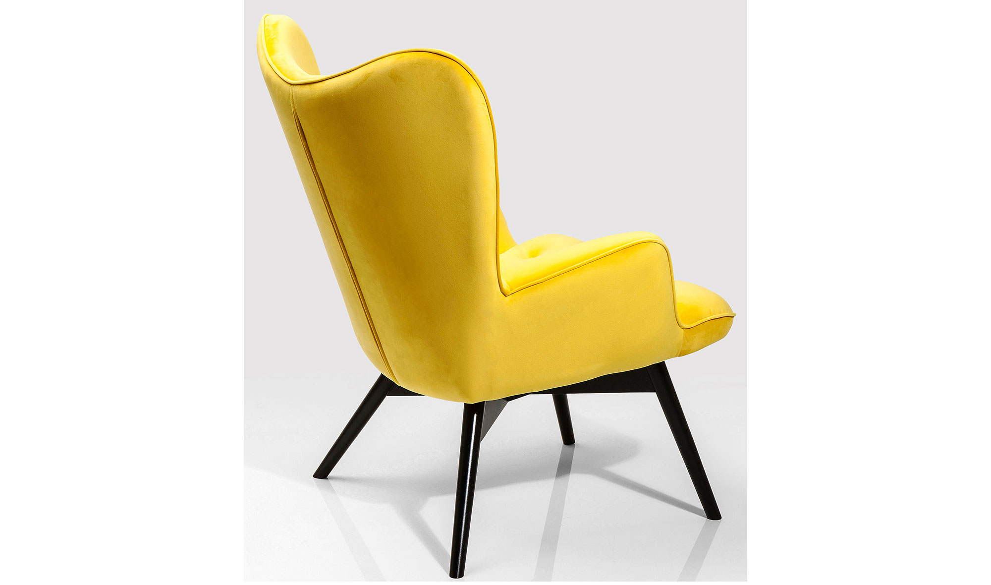Sillón amarillo de terciopelo Vicky Velvet