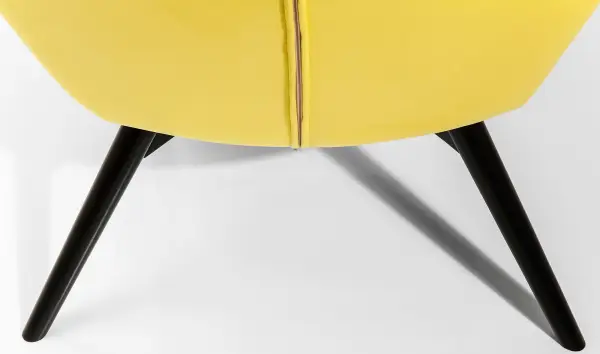 Sillón amarillo de terciopelo Vicky Velvet