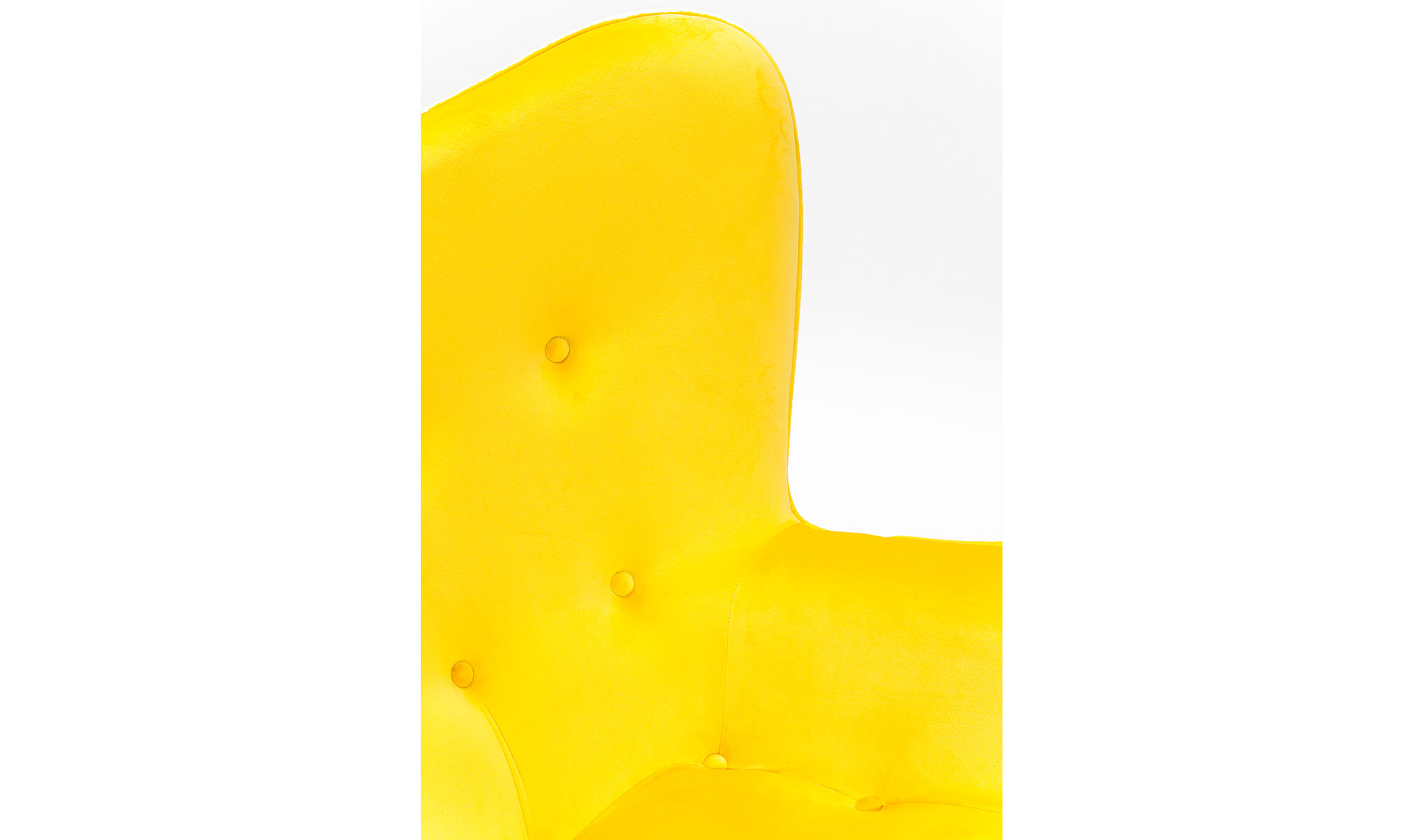Sillón amarillo de terciopelo Vicky Velvet