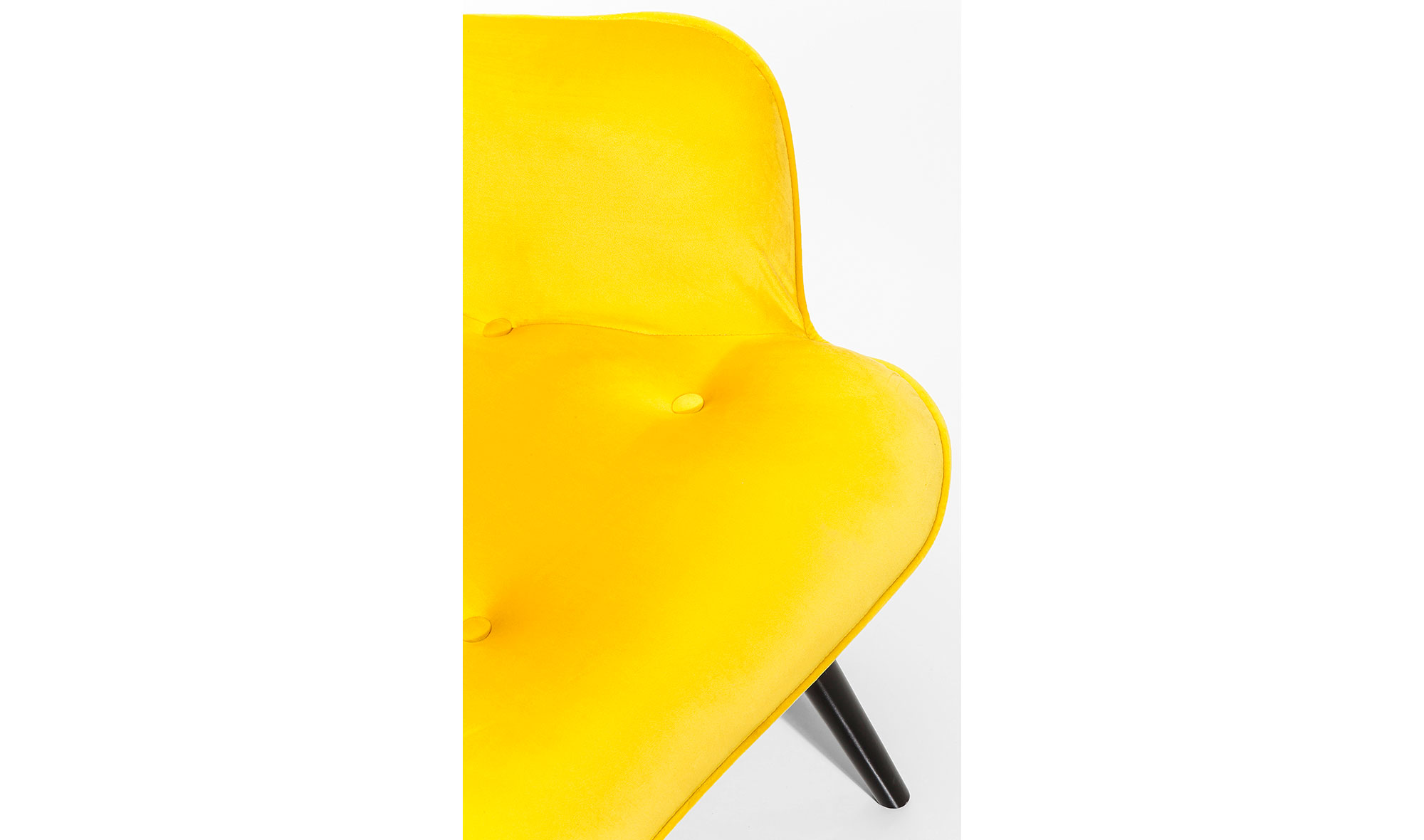 Sillón amarillo de terciopelo Vicky Velvet