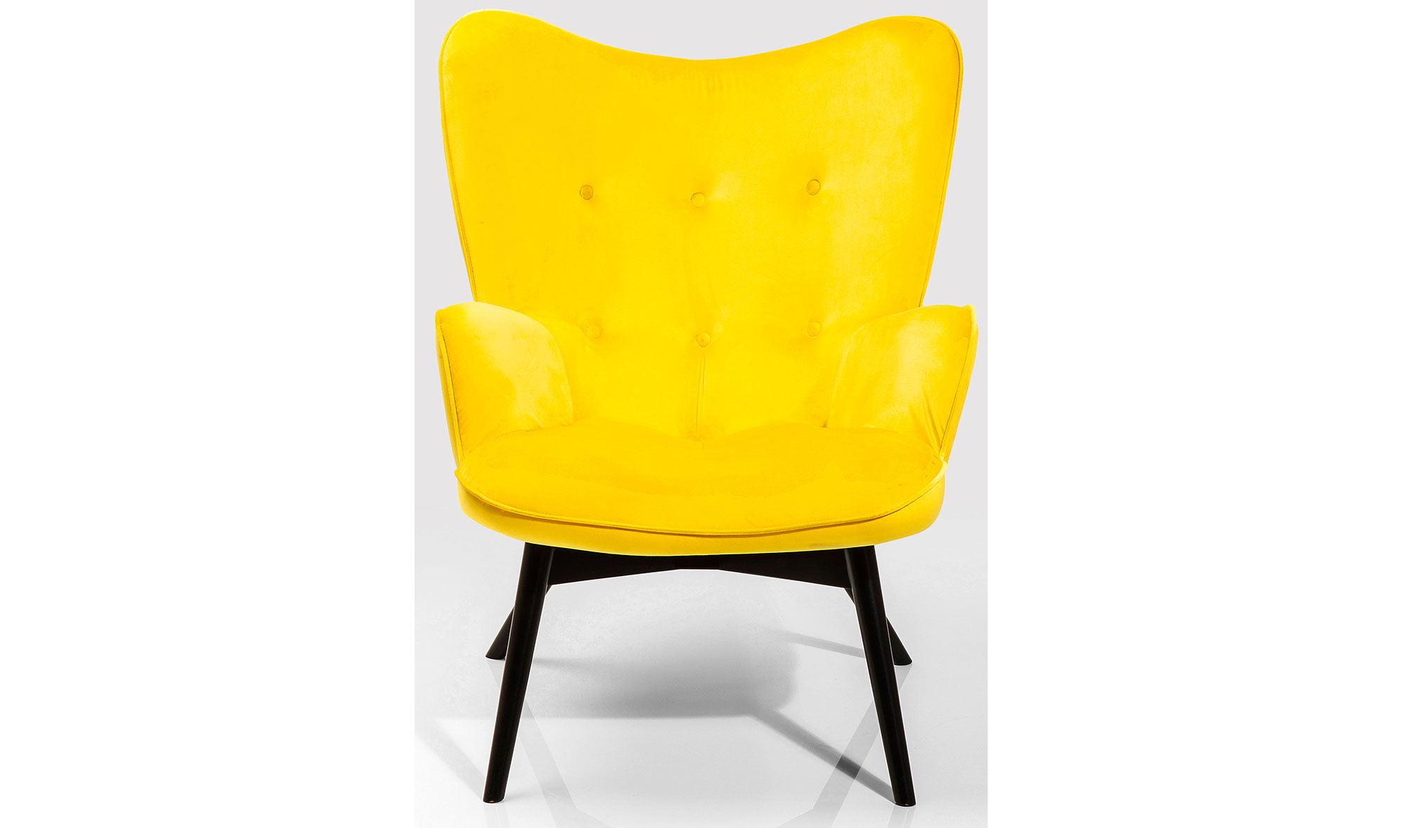 Sillón amarillo de terciopelo Vicky Velvet