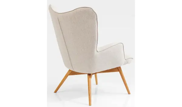 Sillón tapizado crudo Vicky