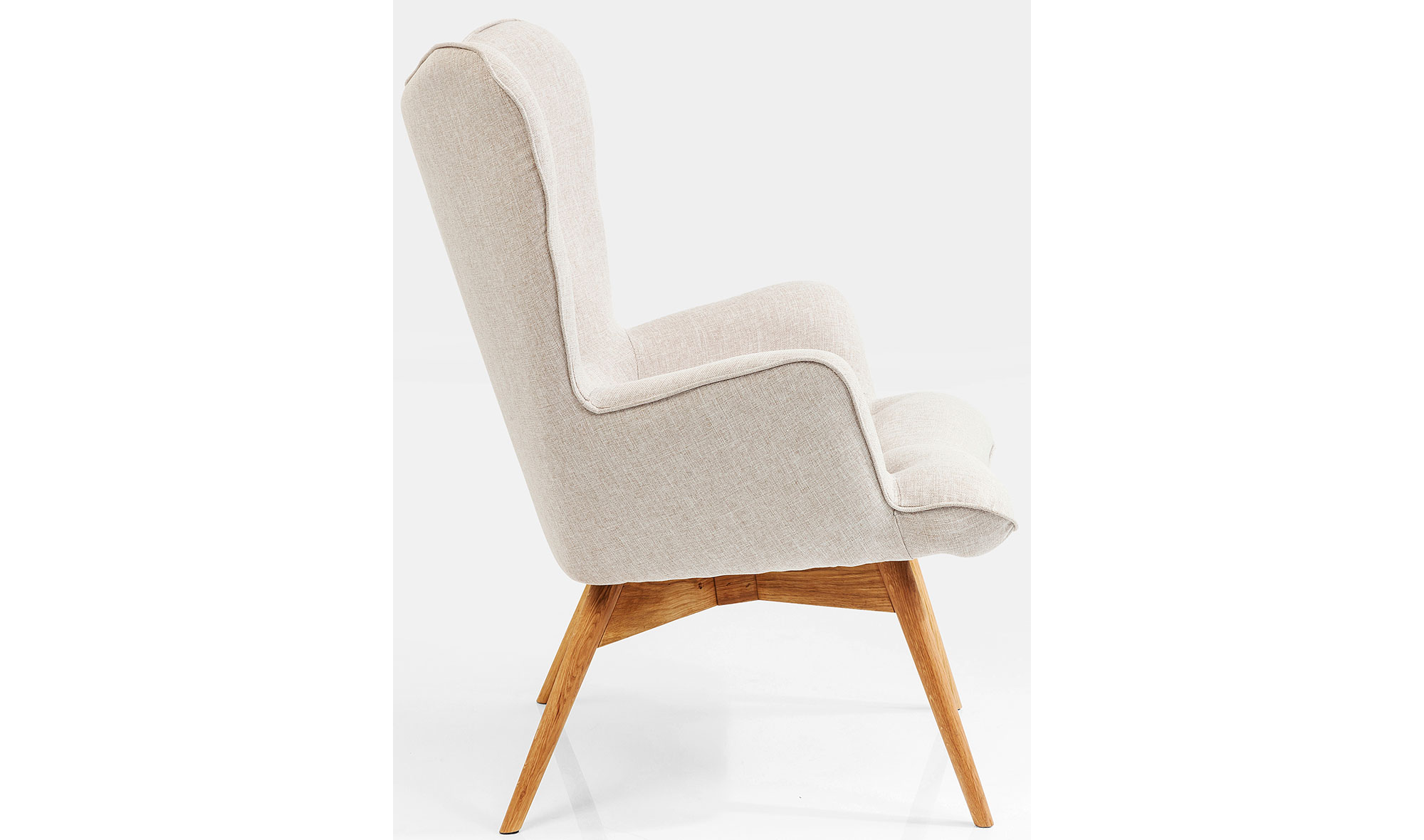 Sillón tapizado crudo Vicky