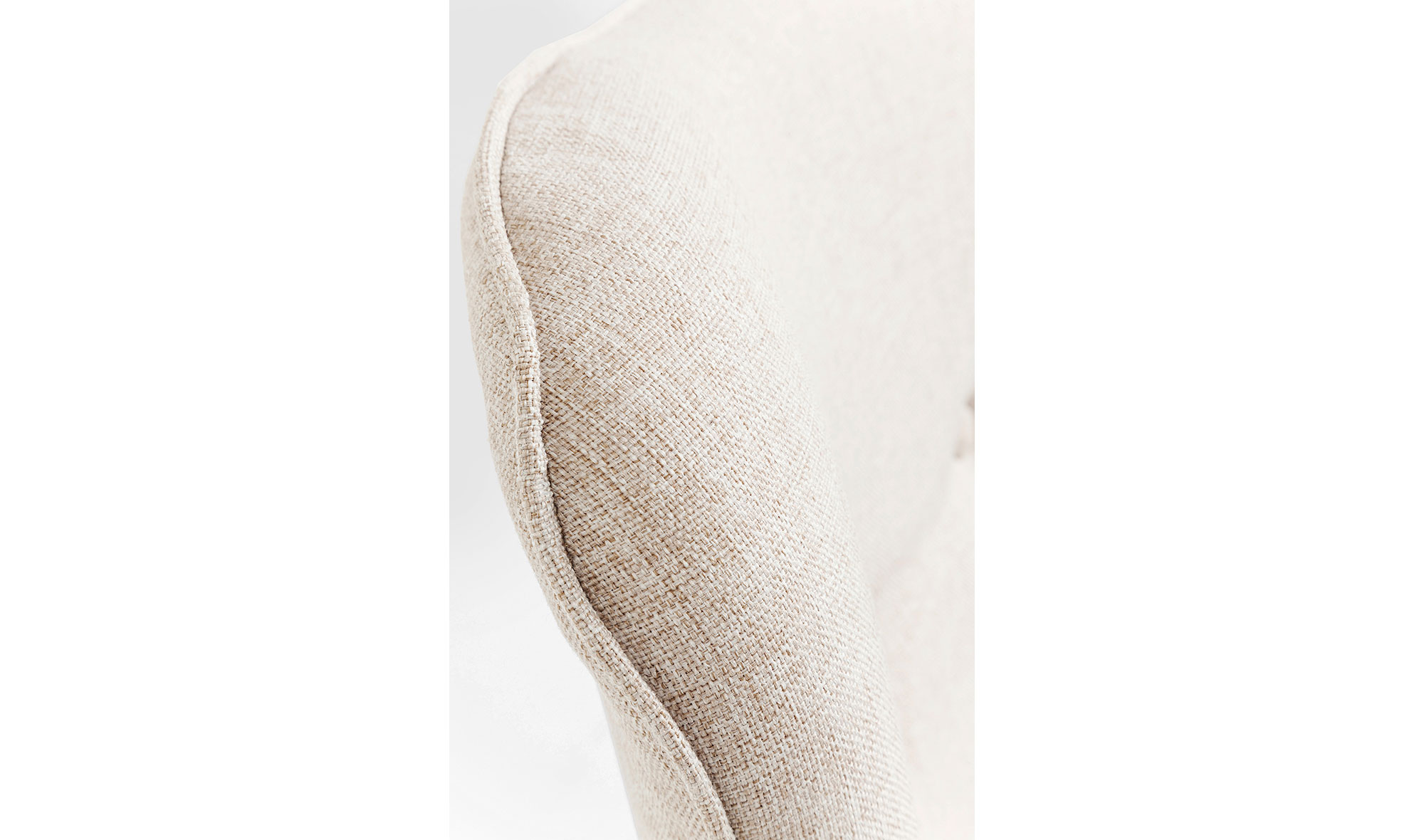Sillón tapizado crudo Vicky