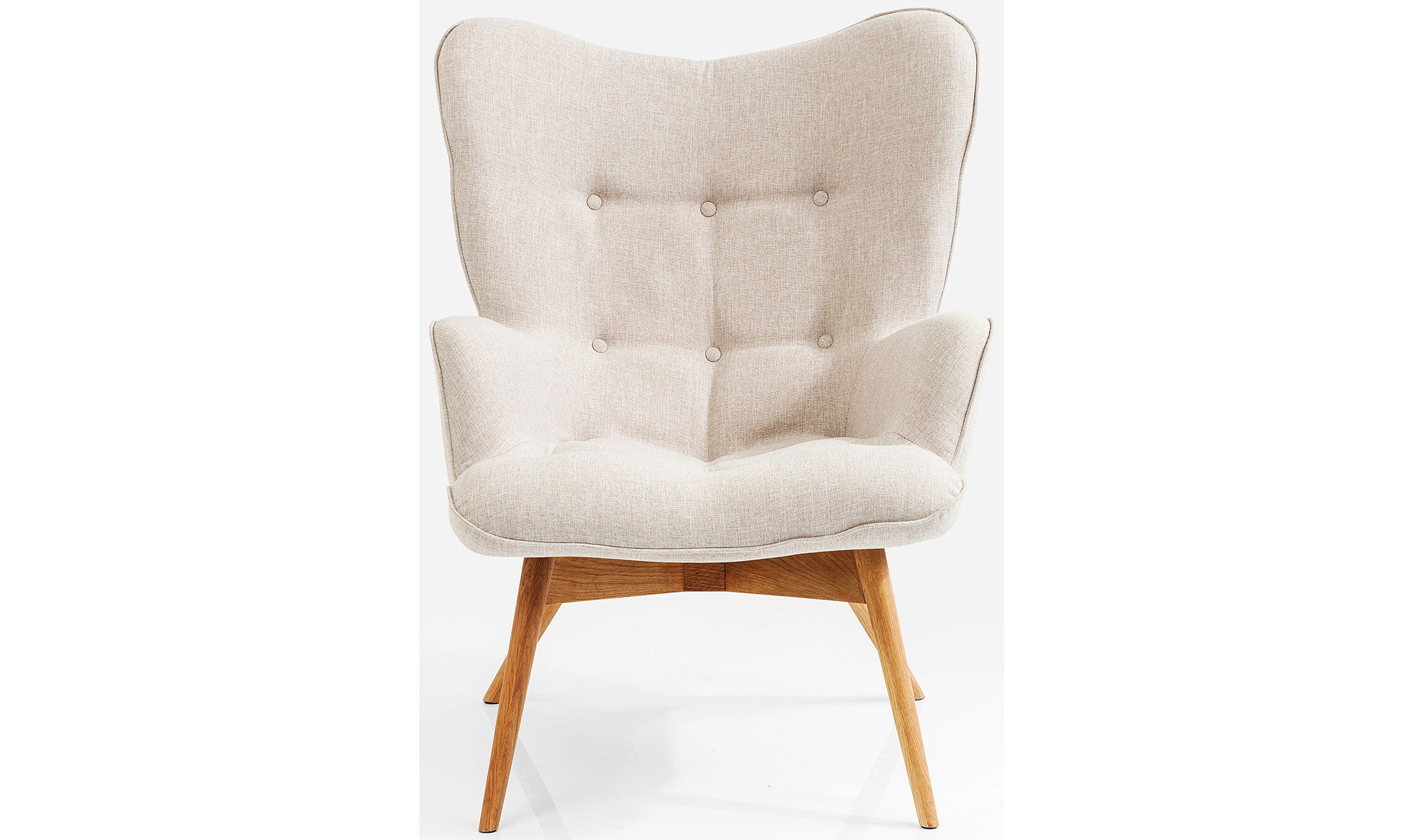 Sillón tapizado crudo Vicky
