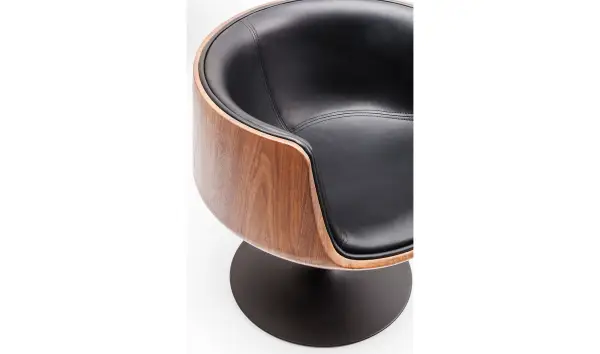 Silla giratoria Club 54 Walnut