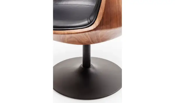 Silla giratoria Club 54 Walnut