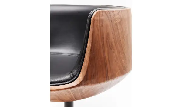 Silla giratoria Club 54 Walnut