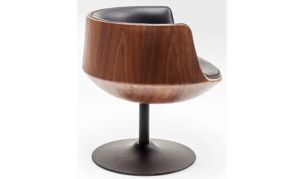 Silla giratoria Club 54 Walnut
