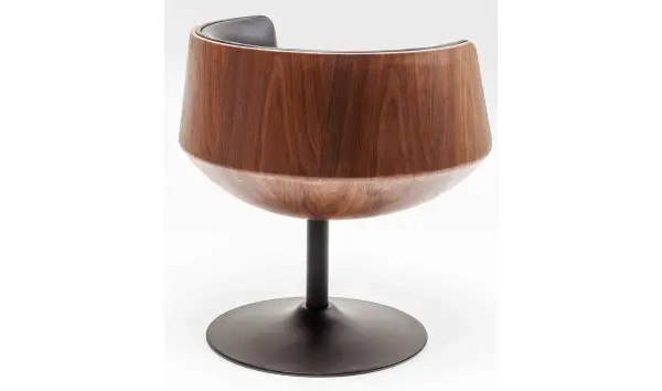 Silla giratoria Club 54 Walnut