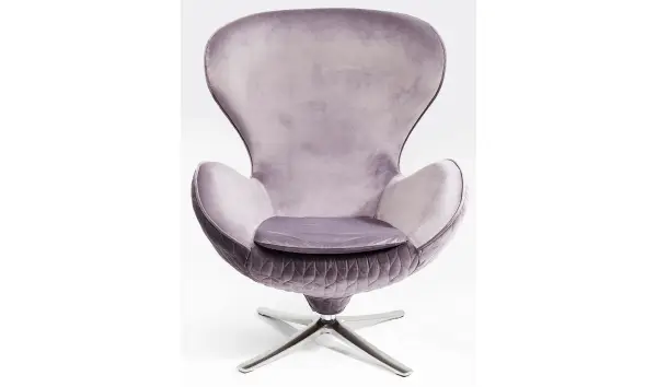 Sillón giratorio Lounge Leaf gris