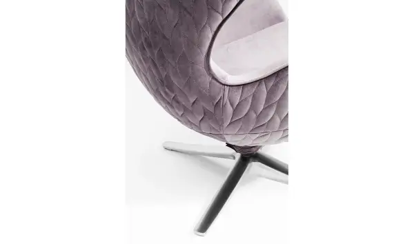 Sillón giratorio Lounge Leaf gris