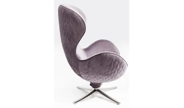 Sillón giratorio Lounge Leaf gris