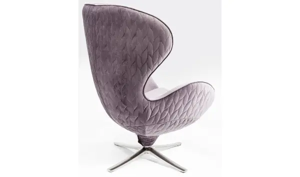 Sillón giratorio Lounge Leaf gris
