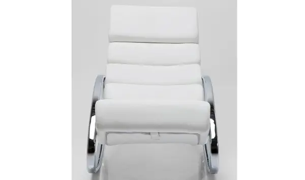 Silla mecedora Manhattan blanco