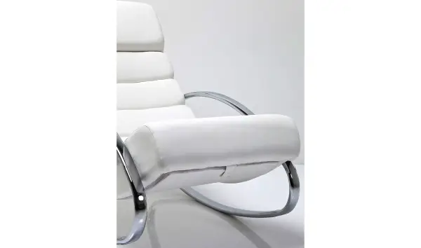 Silla mecedora Manhattan blanco