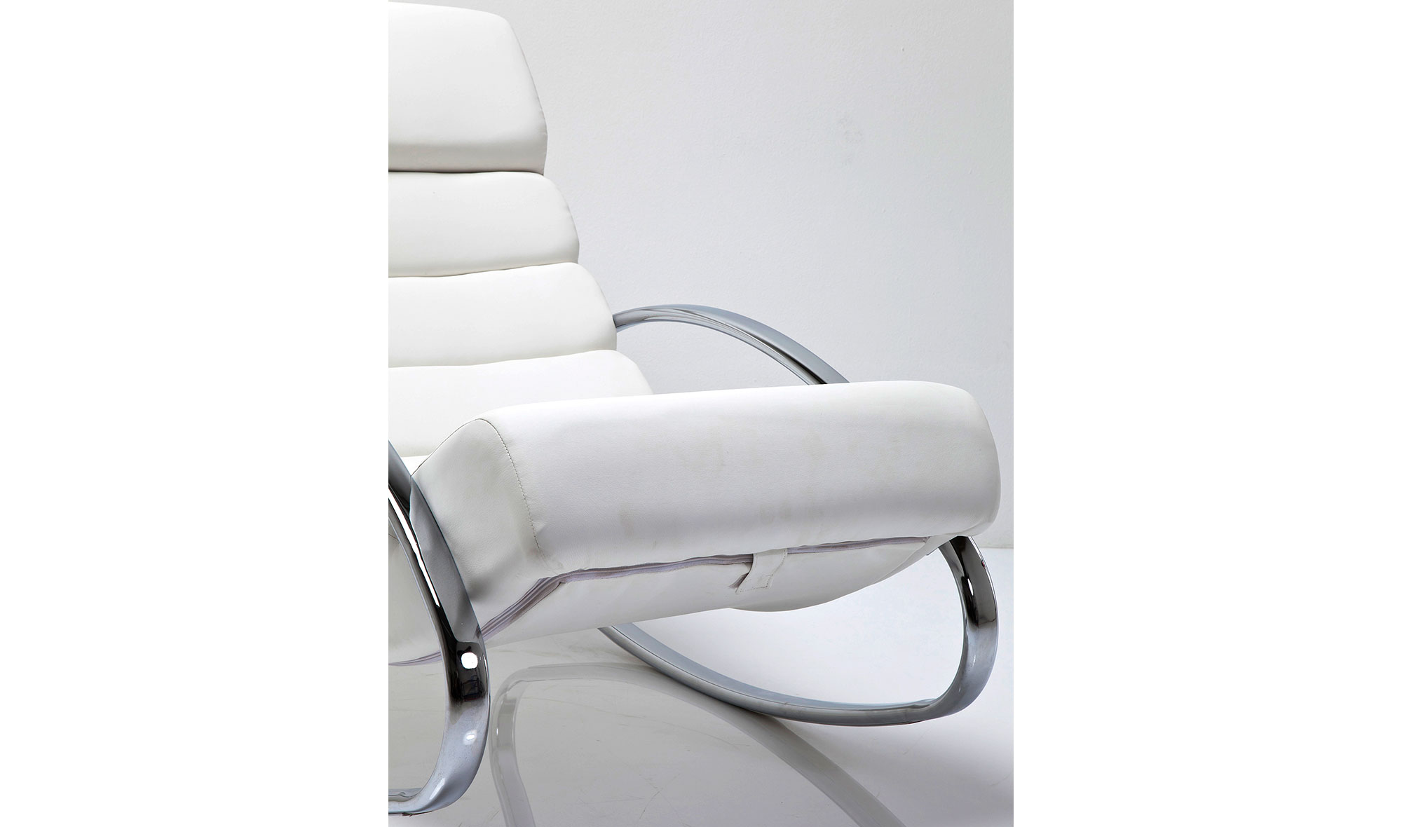 Silla mecedora Manhattan blanco