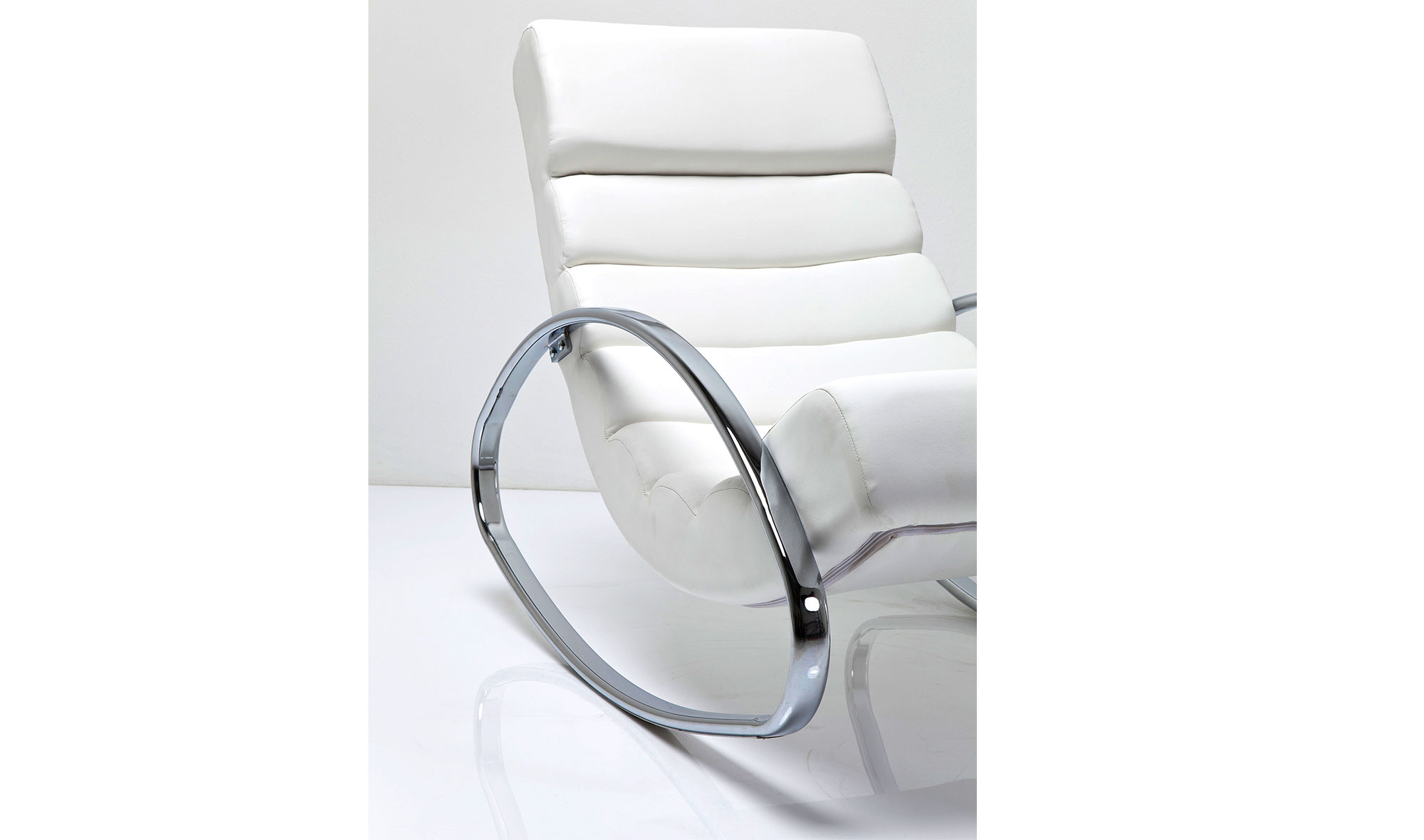 Silla mecedora Manhattan blanco