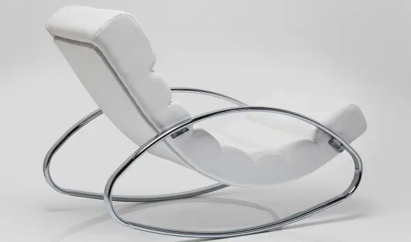 Silla mecedora Manhattan blanco