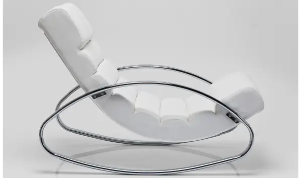 Silla mecedora Manhattan blanco