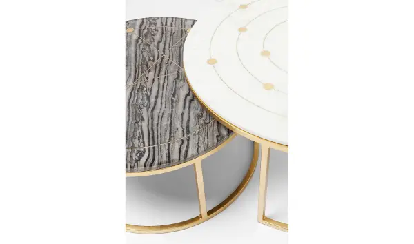 Mesa auxiliar Mystic Round (2/Set)
