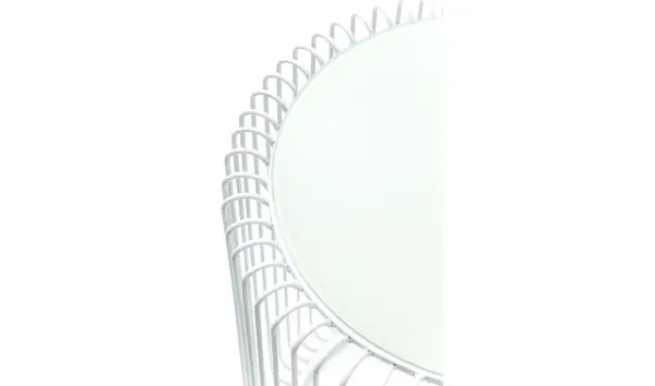 Set de 2 mesas auxiliares Wire blancas