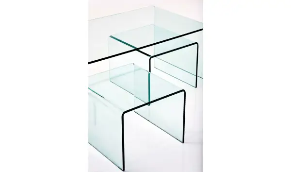 Mesa centro Clear Club (3 piezas)