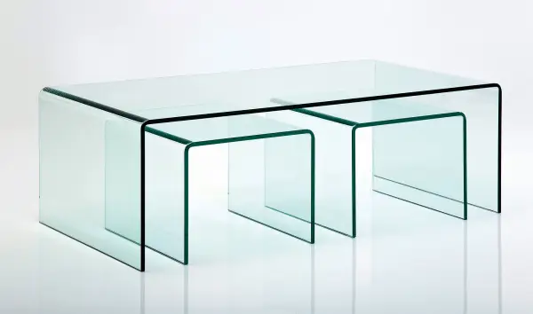 Mesa centro Clear Club (3 piezas)