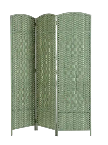 Biombo 3 hojas Shana verde