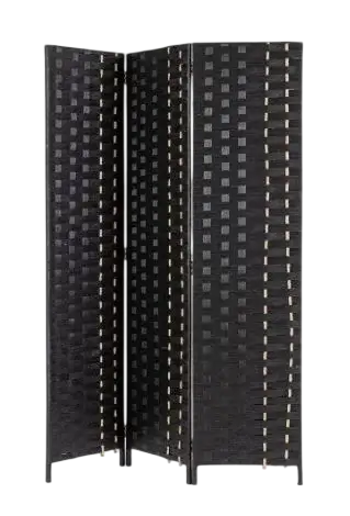 Biombo 3 hojas Jalila negro