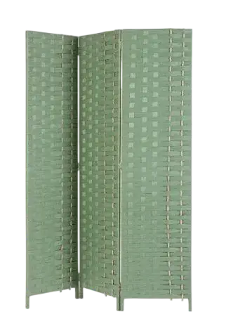 Biombo 3 hojas Jalila verde