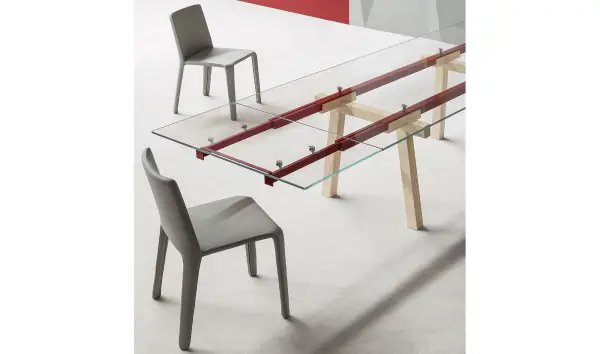 Mesa de comedor fresno natural Tracks Bonaldo