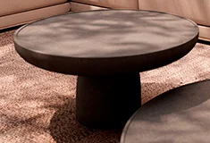 Mesa de centro microcemento gris oscuro Rin lig. defectos