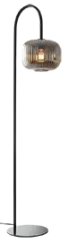 Lámpara de pie Imperia negro acero