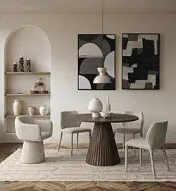 Mesa de comedor Orissa Nat D120