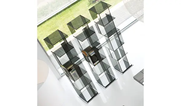 Librería cristal Cubic Bonaldo