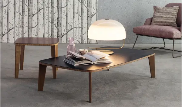 Mesa de centro nogal canaletto Monforte Bonaldo